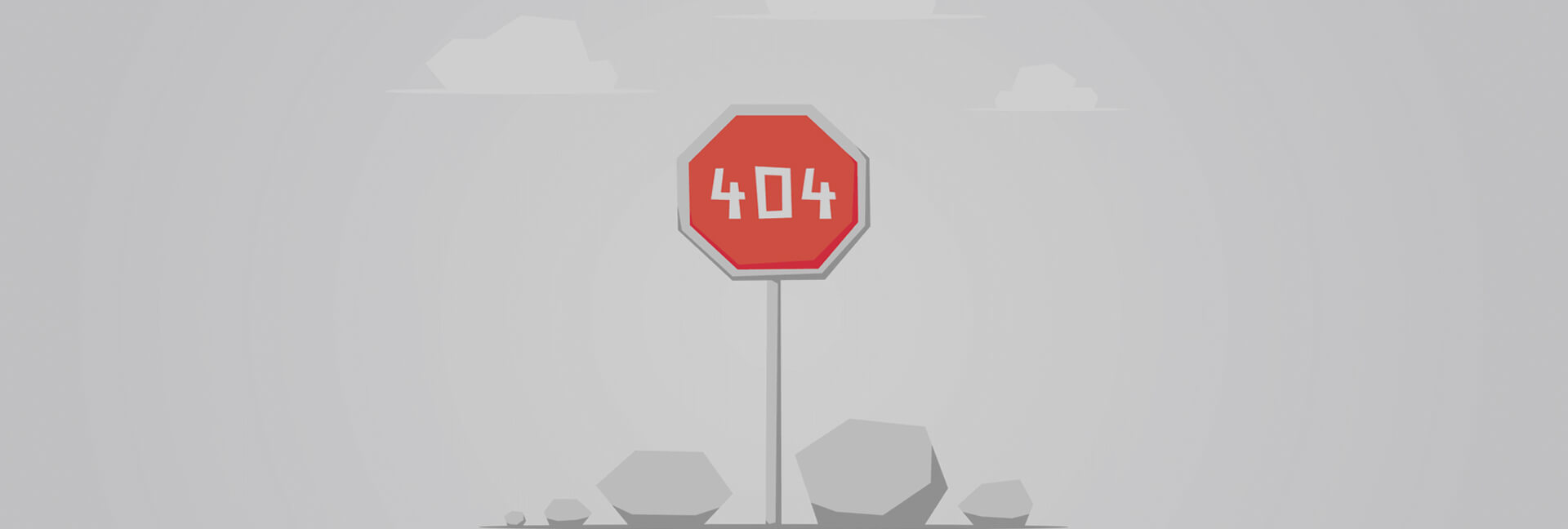 404 on stop sign board